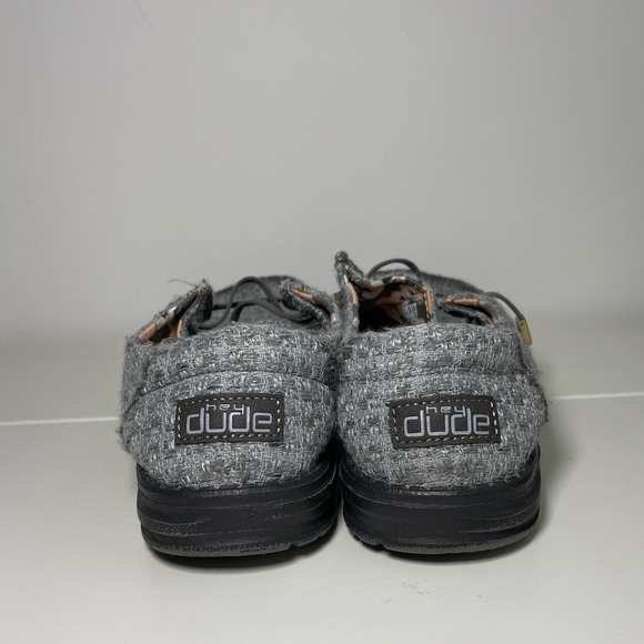 Hey Dude Grey wendy wooven Cinder Slip On Shoes in Size US 10 - Picture 4 of 7